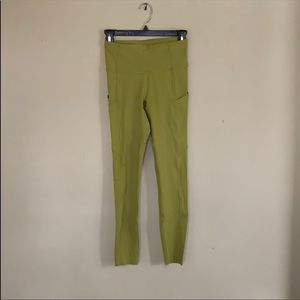 Lululemon fast & free 25” tight in golden olive